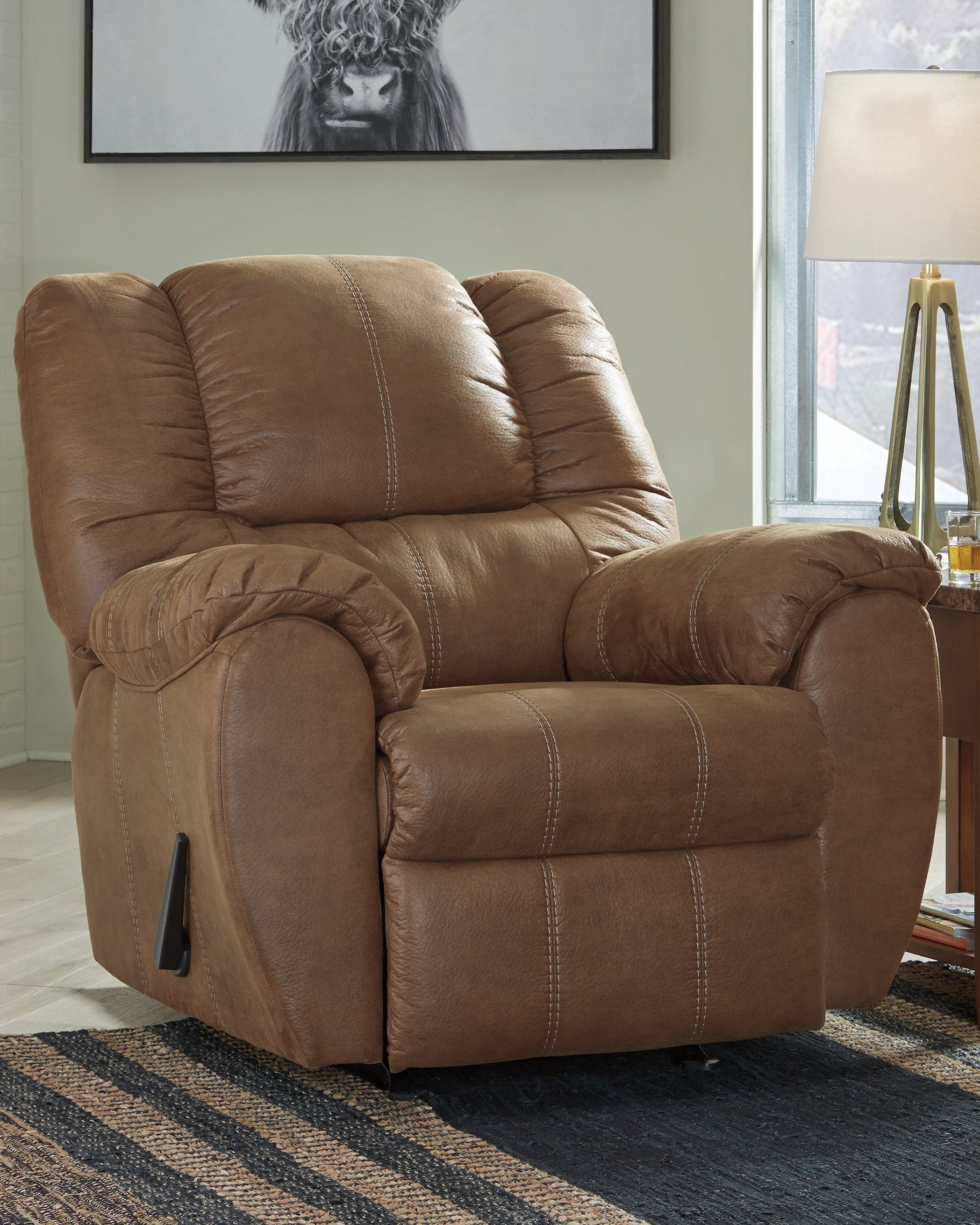 Coral Furniture - Ashley Furniture - McGann Living Room - Rocker Recliner / Saddle - 1030225