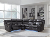 Coral Furniture - Ashley Furniture - Sultan Meadow Sectional - 2-Piece Reclining Sectional / Carbon - PC13001S1
