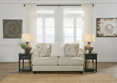 Coral Furniture - Ashley Furniture - Asanti Living Room - Ottoman / Fog - 1320114