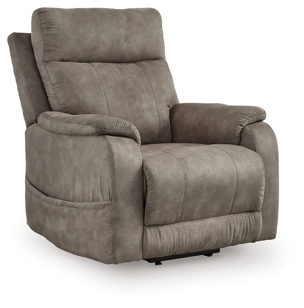 Coral Furniture - Ashley Furniture - Crestmeade Living Room - Power Lift Recliner / Espresso - 1350412