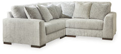 Coral Furniture - Ashley Furniture - Regent Park Sectional - RAF 6-Piece Sectional / Pewter - 14404S7