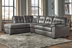Coral Furniture - Ashley Furniture - Fallston Sectional - RAF 2-Piece Sectional with Chaise / Slate - 17221S1