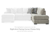 Coral Furniture - Ashley Furniture - Calnita Sectional - RAF 2-Piece Sectional with Chaise / Sisal - 20502S2