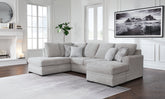 Coral Furniture - Ashley Furniture - Gabyleigh Sectional - LAF 2-Piece Sectional with Chaise / Nickel - 20904S1