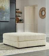 Coral Furniture - Ashley Furniture - Lindyn Living Room - Oversized Accent Ottoman / Ivory - 2110408
