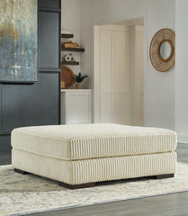 Coral Furniture - Ashley Furniture - Lindyn Living Room - Oversized Accent Ottoman / Ivory - 2110408