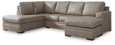 Coral Furniture - Ashley Furniture - Amuleto Sectional - RAF 2-Piece Sectional with Chaise / Desert - 22405S2
