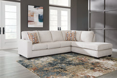 Coral Furniture - Ashley Furniture - Aviemore Sectional - RAF 2-Piece Sectional with Chaise / Ink - 24303S1