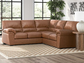 Coral Furniture - Ashley Furniture - WillowBend Sectional - LAF 3-Piece Sectional / Umber - PC27705S4