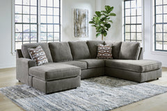 Coral Furniture - Ashley Furniture - O'Phannon Sectional - RAF 2-Piece Sectional with Chaise / Putty - 29402S2