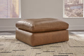Coral Furniture - Ashley Furniture - Emilia Living Room - Oversized Accent Ottoman / Caramel - 3090108