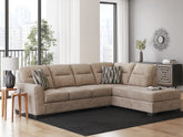 Coral Furniture - Ashley Furniture - Olten Sectional - RAF 2-Piece Super Chaise / Graphite - 31305S3