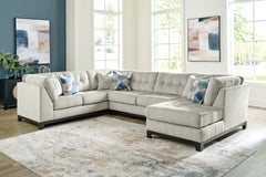 Coral Furniture - Ashley Furniture - Maxon Place Sectional - RAF 3-Piece Sectional with Chaise / Navy - 33003S1