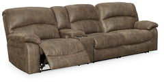 Coral Furniture - Ashley Furniture - Segburg Sectional - 2-Piece Power Reclining Sectional Sofa / Driftwood - 34303S1