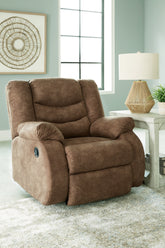 Coral Furniture - Ashley Furniture - Partymate Living Room - Rocker Recliner / Brindle - 3690225