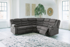 Coral Furniture - Ashley Furniture - Partymate Sectional - 2-Piece Reclining Sectional / Brindle - 36902S1