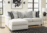 Coral Furniture - Ashley Furniture - Huntsworth Sectional - RAF 5-Piece Sectional with Chaise / Dove Gray - 39702S5