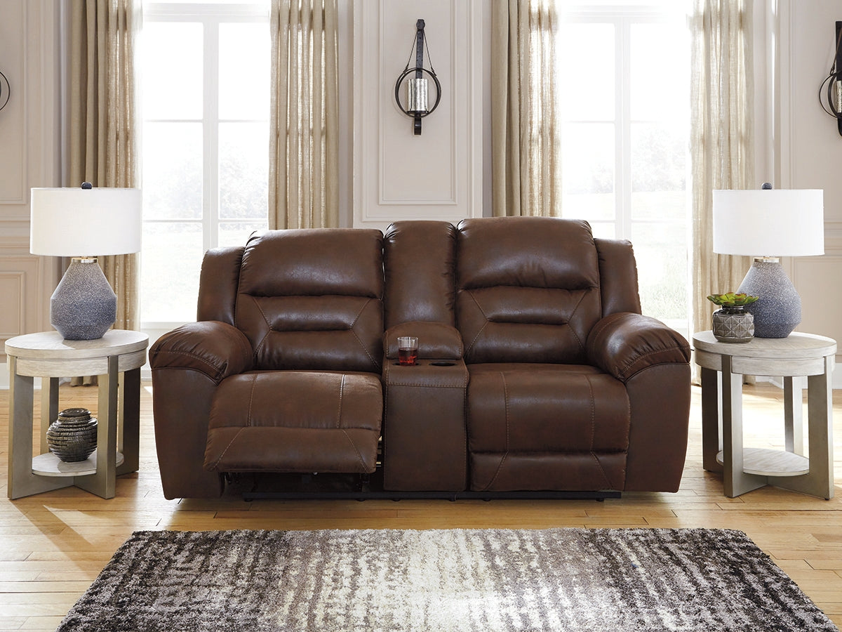 Coral Furniture - Ashley Furniture - Stoneland Living Room - Power Rocker Recliner / Fossil - 3990598