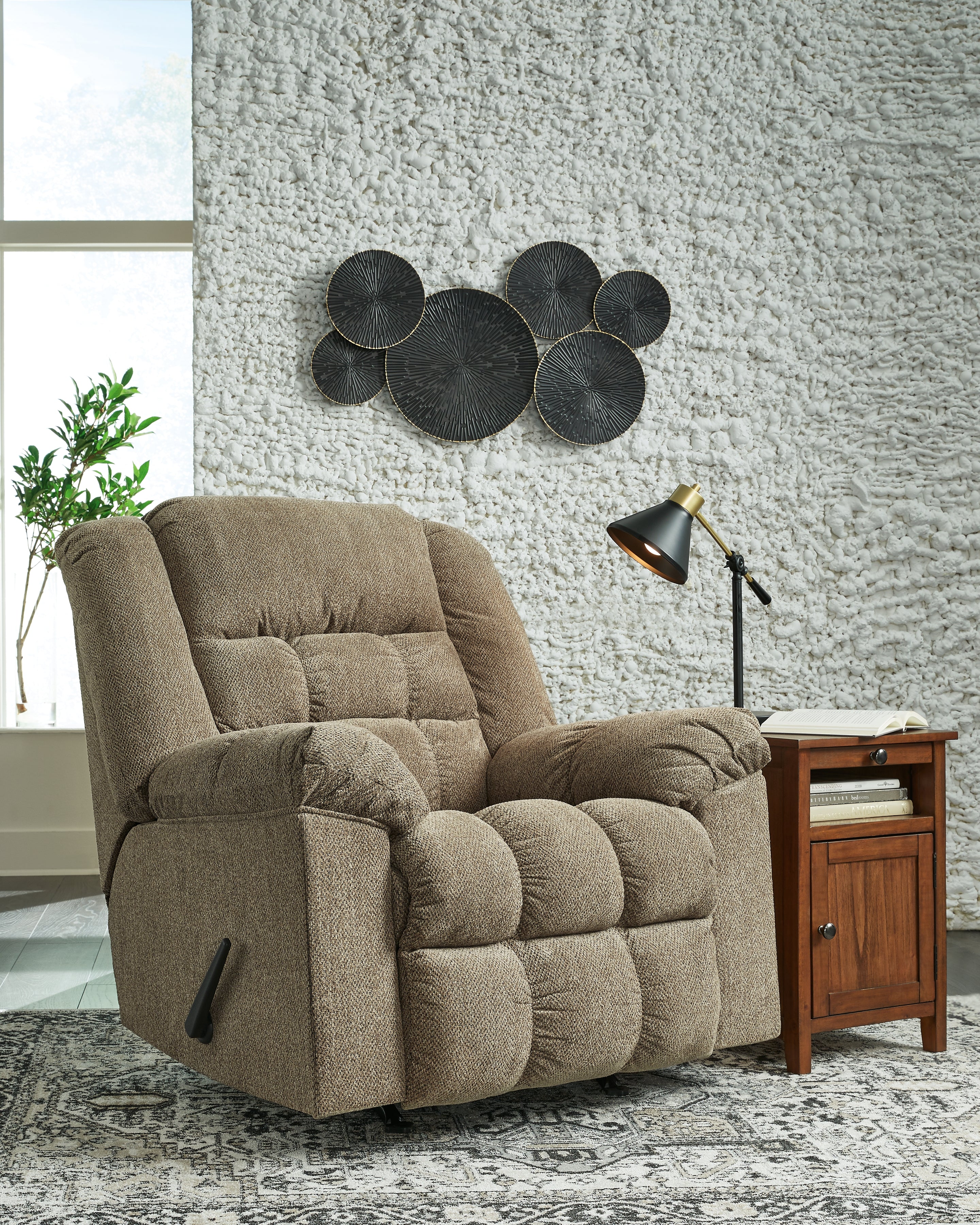 Coral Furniture - Ashley Furniture - Kegler Living Room - Rocker Recliner / Briar - 4450525