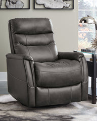 Coral Furniture - Ashley Furniture - Riptyme Living Room - Swivel Glider Recliner / Quarry - 4640261