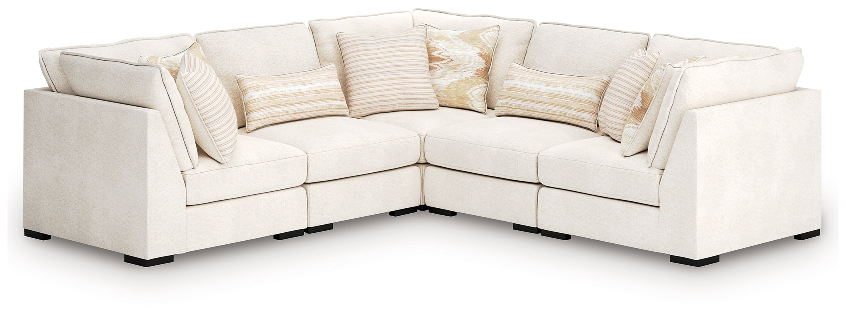 Coral Furniture - Ashley Furniture - Donelson Creek Sectional - 4-Piece Sectional / Vanilla - 48002S2