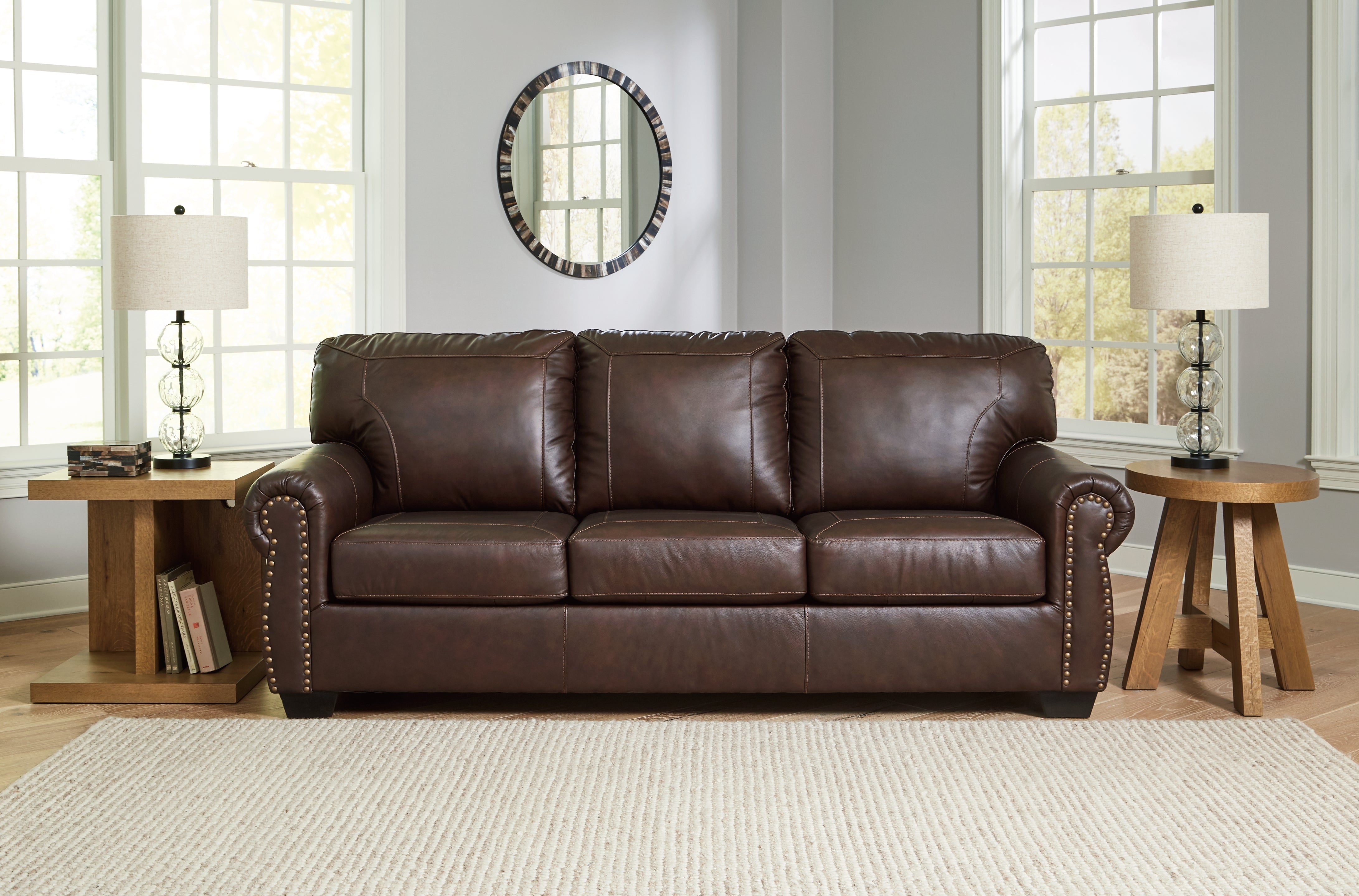 Coral Furniture - Ashley Furniture - Colleton Living Room - Loveseat / Dark Brown - 5210735