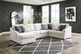 Coral Furniture - Ashley Furniture - Koralynn Sectional - LAF 3-Piece Sectional with Chaise / Stone - 54102S2