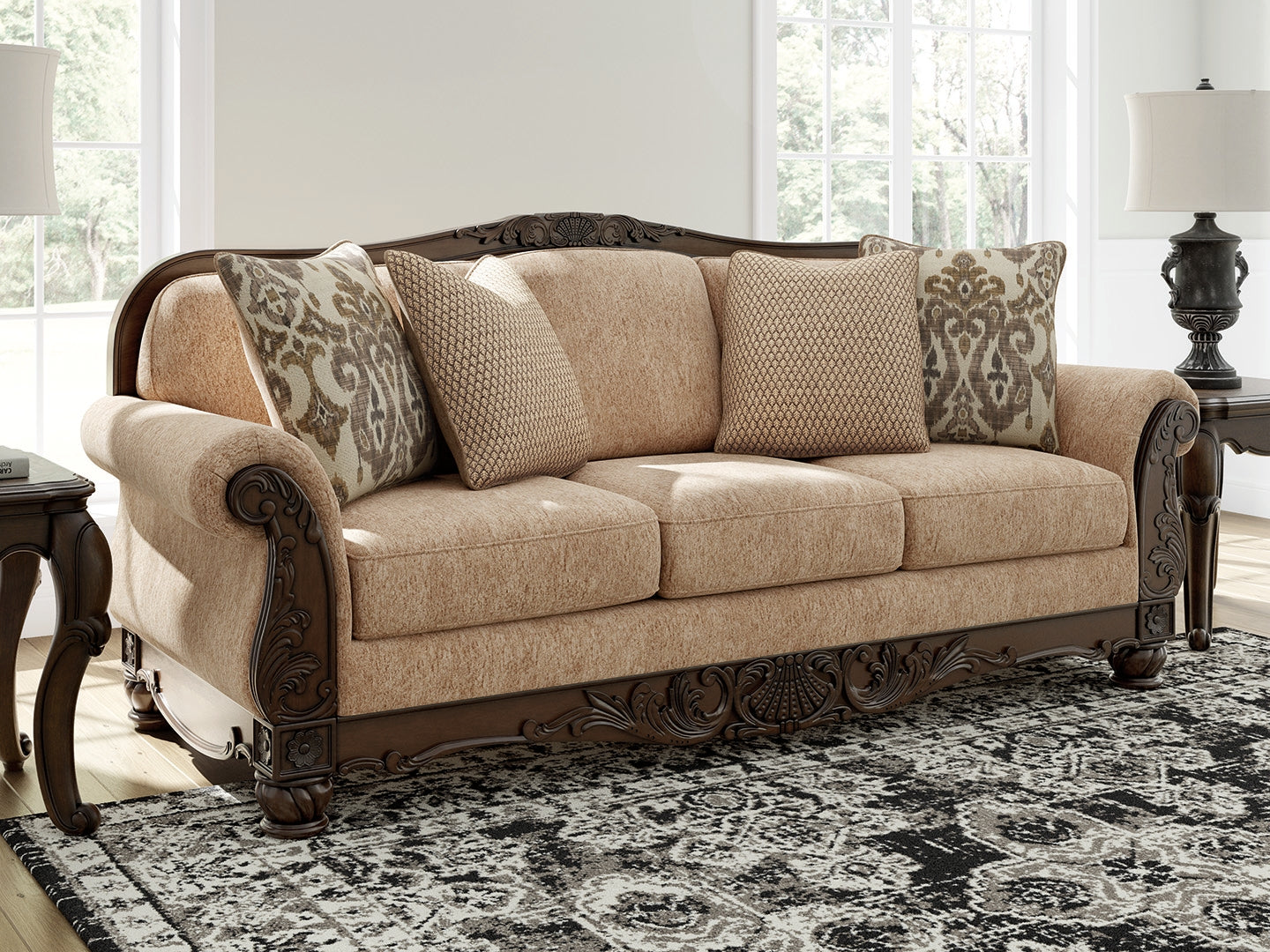 Coral Furniture - Ashley Furniture - Chelsworth Living Room - Sofa / Golden - PC5790538
