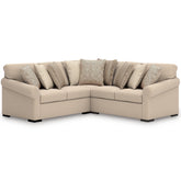 Coral Furniture - Ashley Furniture - LadyMae Sectional - 3-Piece Sectional / Twill - 59404S1
