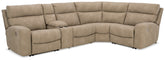Coral Furniture - Ashley Furniture - Next-Gen DuraPella Sectional - 2-Piece Power Reclining Sectional Loveseat / Slate - 61003S1