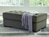 Coral Furniture - Ashley Furniture - Caspian-Town Living Room - Oversized Accent Ottoman / Olive - PC6170208