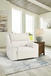 Coral Furniture - Ashley Furniture - Keensburg Living Room - Wide Seat Power Recliner / Linen - 6180782