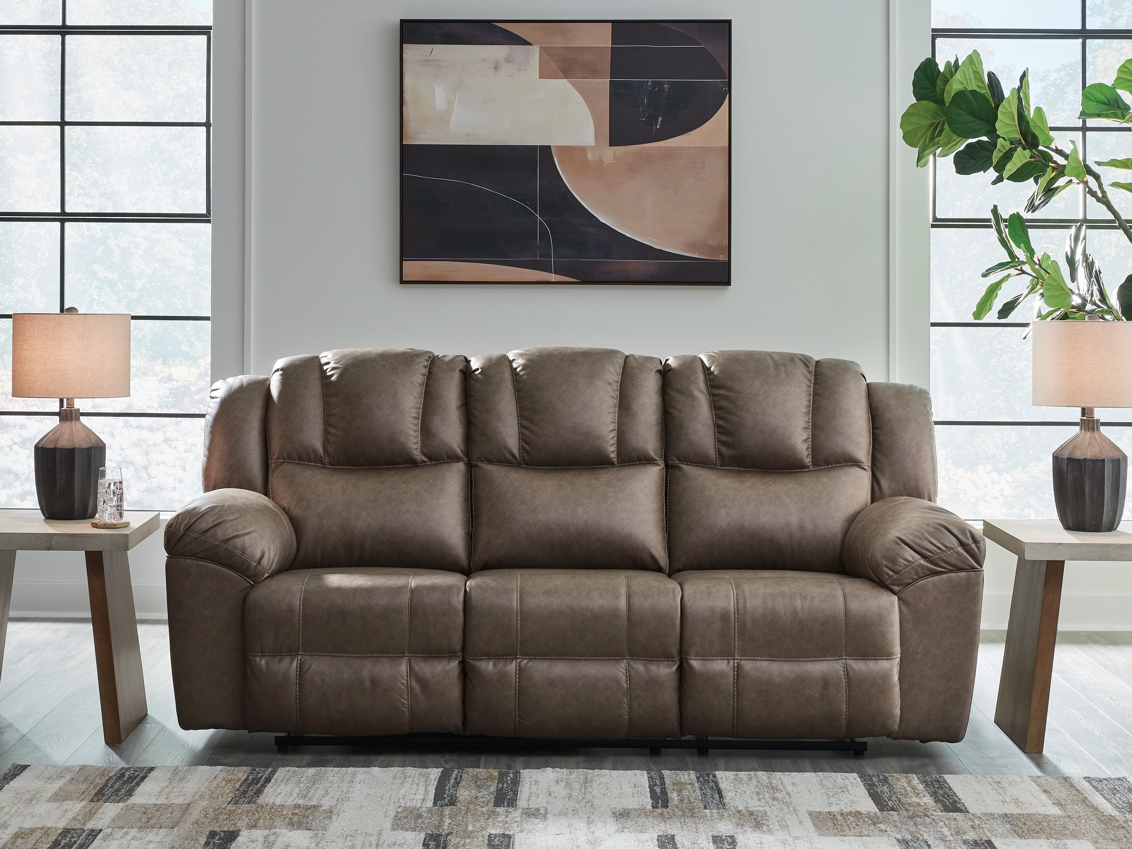 Coral Furniture - Ashley Furniture - Lowilla Living Room - Reclining Sofa - PC6450688