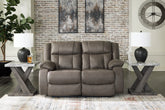Coral Furniture - Ashley Furniture - First Base Living Room - Rocker Recliner / Gunmetal - 6880425
