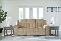 Coral Furniture - Ashley Furniture - Tip-Off Living Room - PWR Recliner/ADJ Headrest / Wheat - 6930582