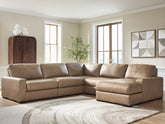 Coral Furniture - Ashley Furniture - Veronella Sectional - RAF 5-Piece Sectional with Chaise - 76106S13