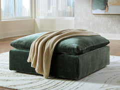 Coral Furniture - Ashley Furniture - Carriage View Living Room - Oversized Accent Ottoman / Jade - 7800108