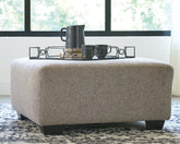 Coral Furniture - Ashley Furniture - Ballinasloe Living Room - Oversized Accent Ottoman / Platinum - 8070208