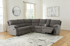 Coral Furniture - Ashley Furniture - Museum Sectional - 2-Piece Reclining Sectional / Pewter - 81807S1