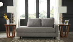 Coral Furniture - Ashley Furniture - Lyman Living Room - RAF Corner Chaise / Graphite - 9330317
