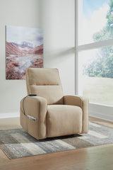 Coral Furniture - Ashley Furniture - Starganza Living Room - Power Lift Recliner / Smoke - 9370512