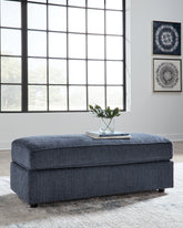 Coral Furniture - Ashley Furniture - Albar Place Living Room - Oversized Accent Ottoman / Cobalt - 9530208