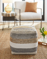 Coral Furniture - Ashley Furniture - Josalind Pouf - Pouf / Multi - A1000935