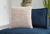 Coral Furniture - Ashley Furniture - Nashlin Pillows - Pillow / White/Rust - A1001038P