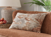 Coral Furniture - Ashley Furniture - Aprover Pillows - Pillow / Rust/Gray/White - A1001040P