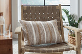 Coral Furniture - Ashley Furniture - Benish Pillows - Pillow / Tan/Brown/White - A1001047P