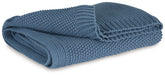 Coral Furniture - Ashley Furniture - Gayelery Throw (Set of 3) - Throw (3/CS) / Blue - A1001087
