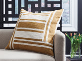 Coral Furniture - Ashley Furniture - Darrman Pillows - Pillow (4/CS) / Ochre/Ivory - A1001116