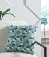 Coral Furniture - Ashley Furniture - Seanow Next-Gen Nuvella Pillows - Pillow / Green/Turquoise/White - A1900005P