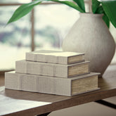 Coral Furniture - Ashley Furniture - Jolina Box (Set of 3) - Box Set (3/CN) / Linen - A2000486